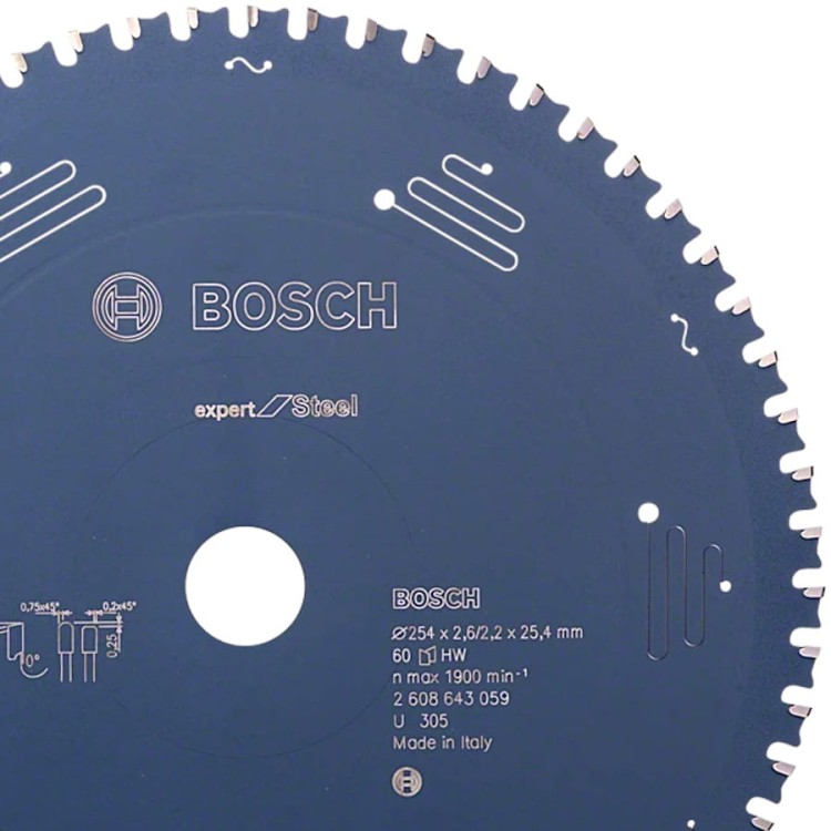 BOSCH EXPERT tarcza do cięcia stali 254x25,4mm 60z 2608643059