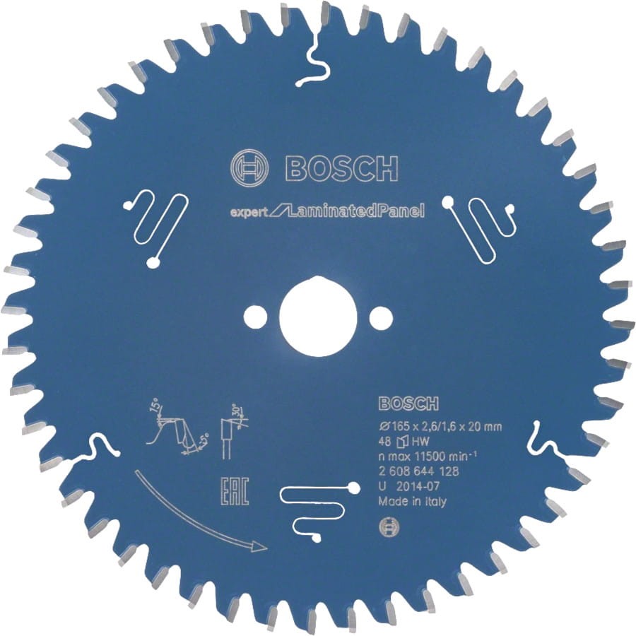 BOSCH Tarcza pilarska Expert Laminated 165x20x2,6 mm 48z