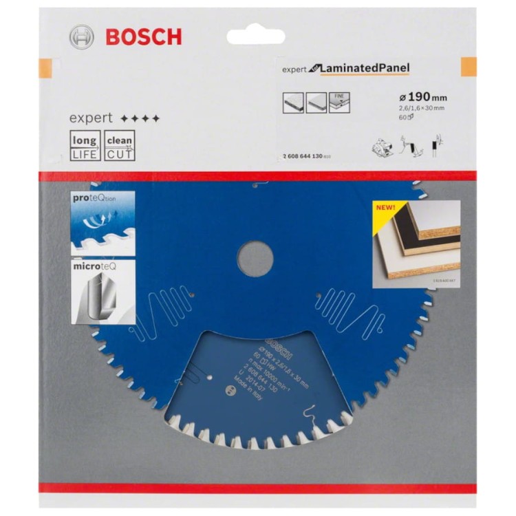 BOSCH Tarcza pilarska Expert Laminated 190mm