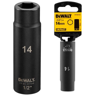 DEWALT DT7548 Klucz nasadowy EXTREME IMPACT głęboki 1/2" 14mm