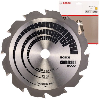 BOSCH Tarcza pilarska Construct Wood 190x20mm