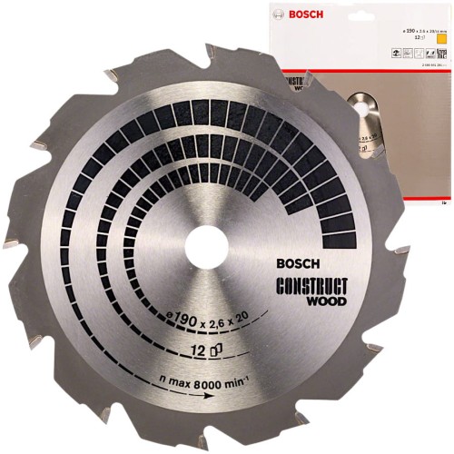 BOSCH Tarcza pilarska Construct Wood 190x20mm