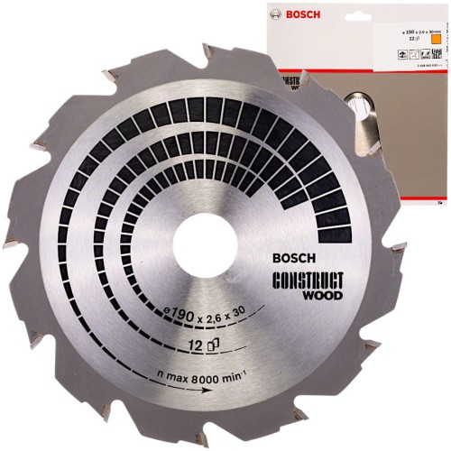 BOSCH Tarcza pilarska Construct Wood 190x30mm