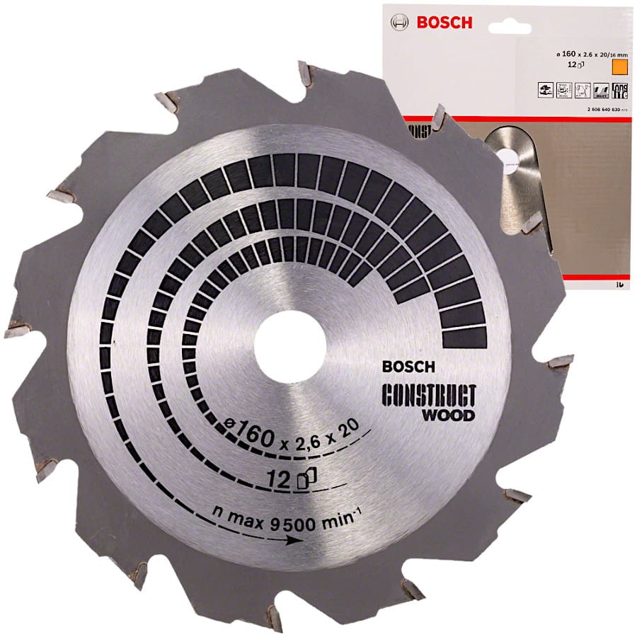BOSCH Tarcza pilarska Construct Wood 160x20mm