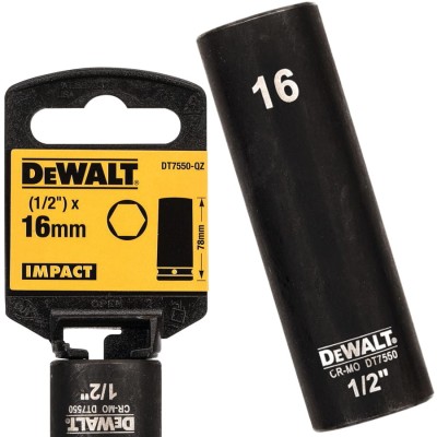 DEWALT DT7550 Nasadka udarowa 16mm długa 78mm