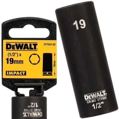 DEWALT DT7553 Nasadka udarowa 19mm długa 78mm