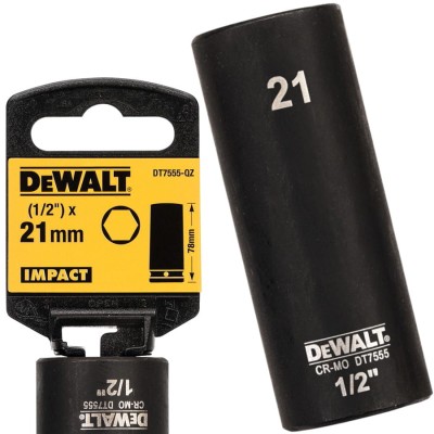 DEWALT DT7555 Nasadka udarowa 21mm długa 78mm