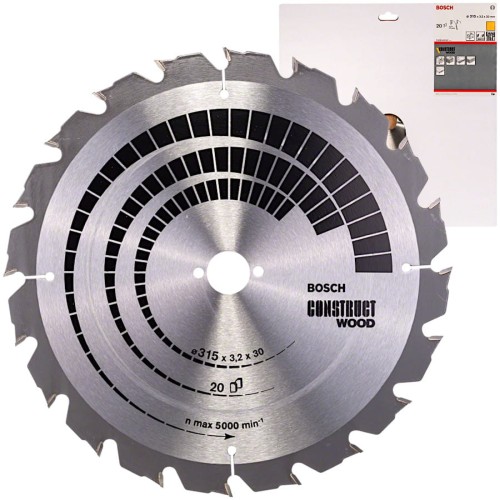 BOSCH Tarcza pilarska Construct Wood 315x30mm