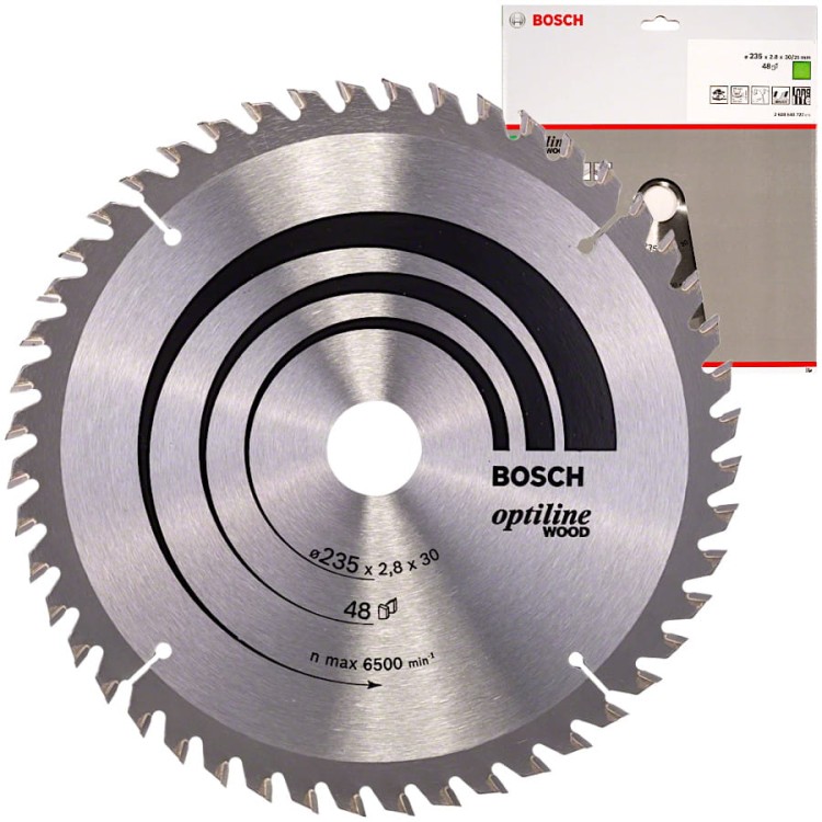 BOSCH Tarcza pilarska Optiline Wood 235x30mm