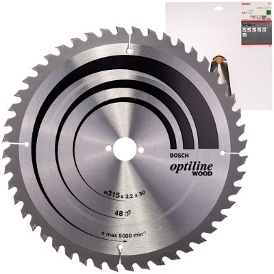 BOSCH Tarcza pilarska Optiline Wood 315x30mm