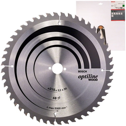 BOSCH Tarcza pilarska Optiline Wood 315x30mm