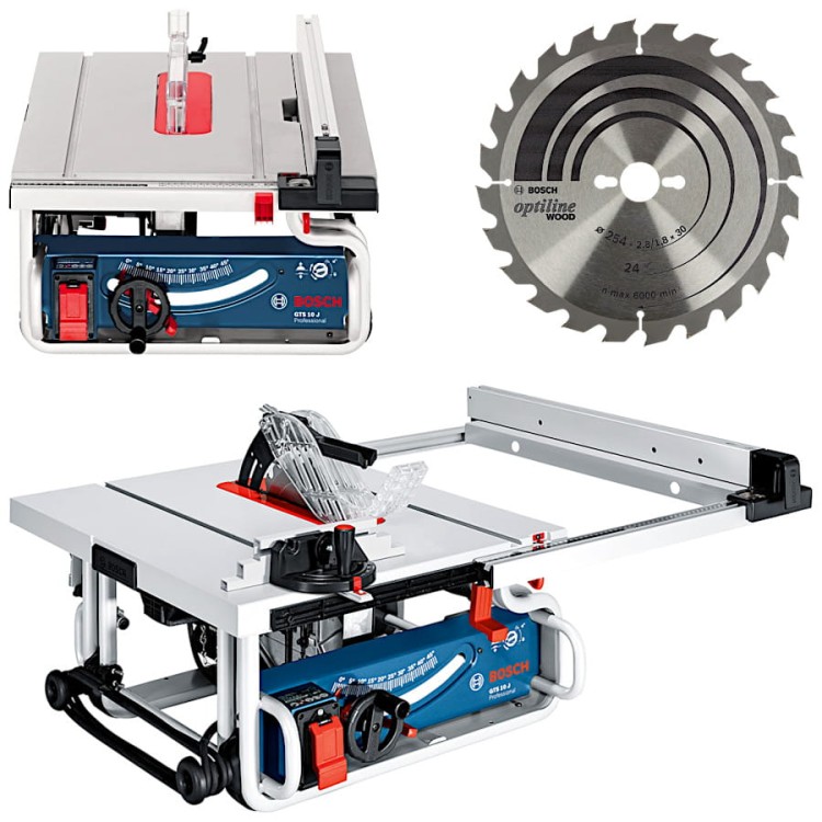 BOSCH Piła stołowa GTS 10 J 1800W 254mm + Tarcza
