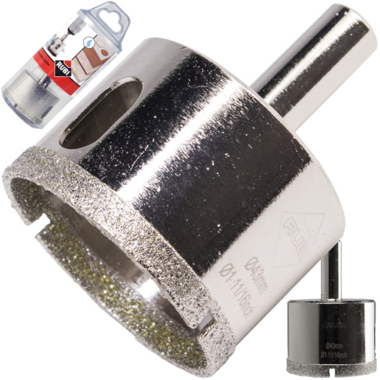 Wiertło diamentowe na mokro EasyGres  Ø43mm Rubi 05965