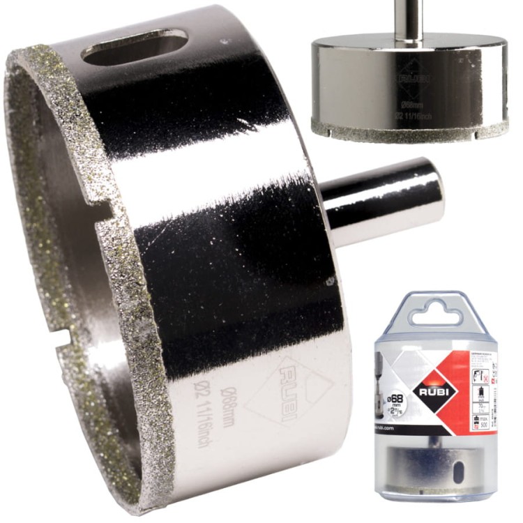 Wiertło diamentowe na mokro EasyGres  Ø68mm Rubi 05978