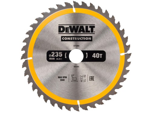 DEWALT DT1955 tarcza 235 x 30 mm 40T