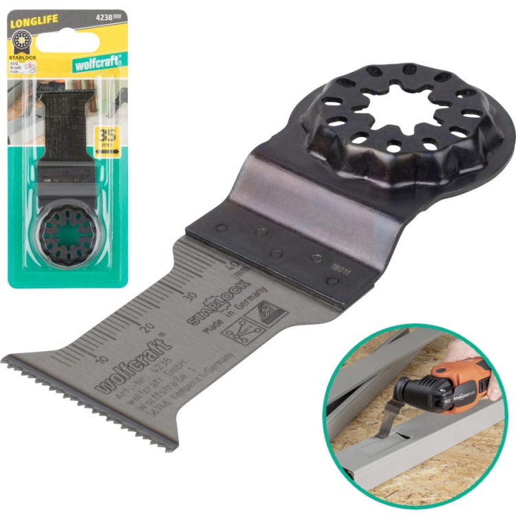 WOLFCRAFT 4238000 Brzeszczot HCS SL 35mm do drewna