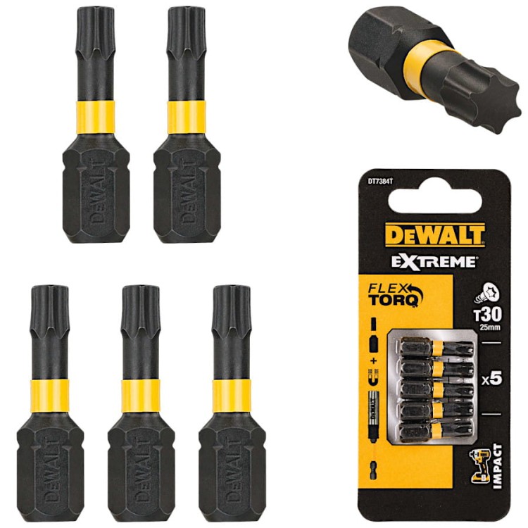 DEWALT DT7384T Zestaw bitów udarowych TORX T30 5szt.