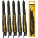 DEWALT DT2362 Brzeszczoty do cięcia drewna 5szt HCS stal węglowa