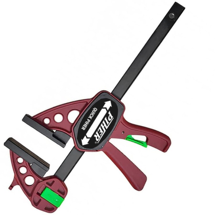 PIHER 52615 Ścisk stolarski Quick 15cm szczęki 8cm 150kg prowadnica  19 x 6,3mm