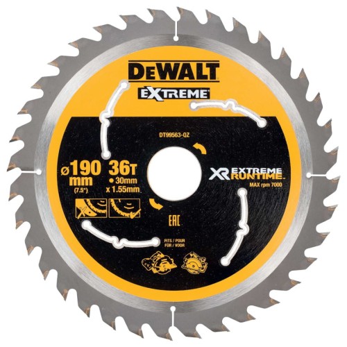 DEWALT DT99563 Piła tarczowa 190x30mm 36z XR EXTREME RUNTIME
