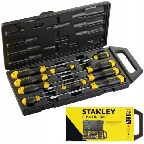 STANLEY Zestaw wkrętaków cushion grip 10szt 65-014