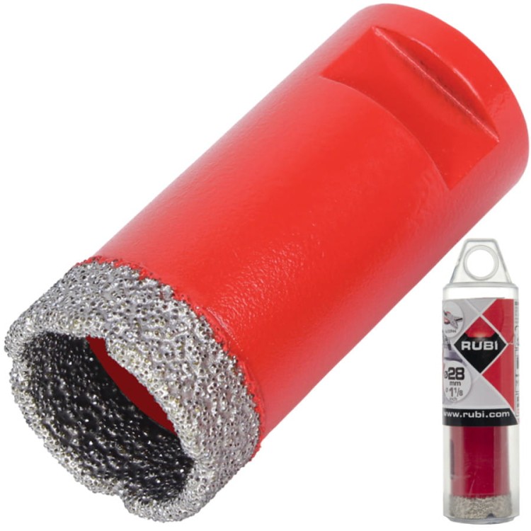 RUBI wiertło diamentowe na sucho dry gres 28mm