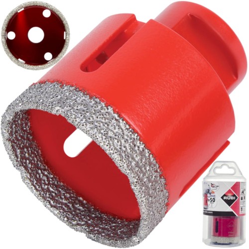 RUBI Wiertło diamentowe na sucho dry gres 50mm