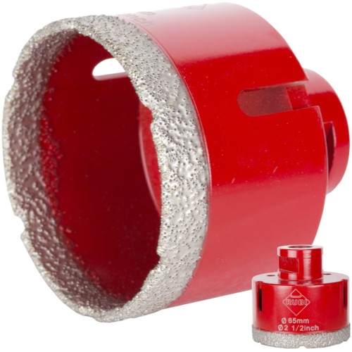 RUBI Wiertło diamentowe na sucho dry gres 65mm