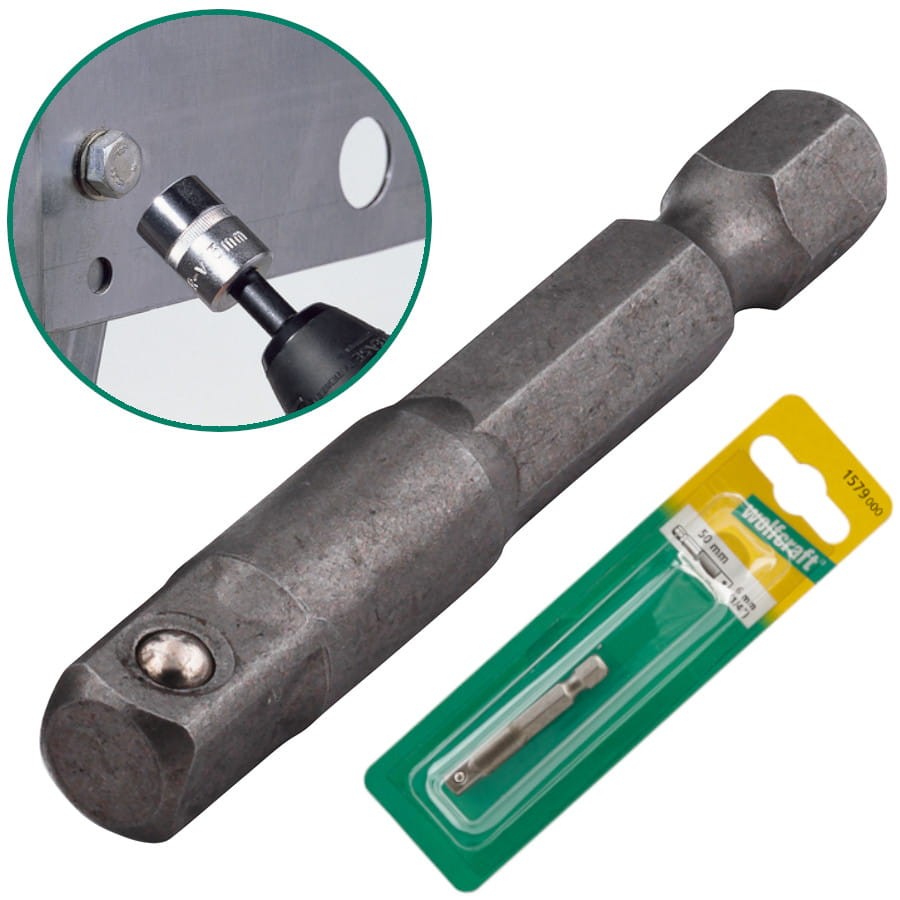 WOLFCRAFT 1579000 Adapter do kluczy nasadowych 1/4''