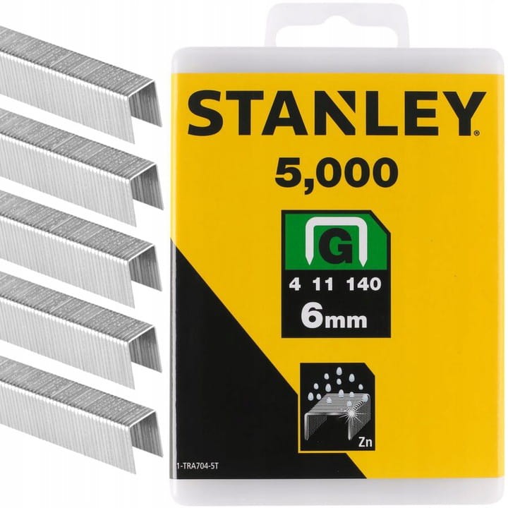 STANLEY 1-TRA704-5T Zszywki typ ''G'' 6mm 4/11/140 5000szt.