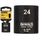 DEWALT DT7541 Klucz nasadowy EXTREME IMPACT płytki 1/2" 24mm