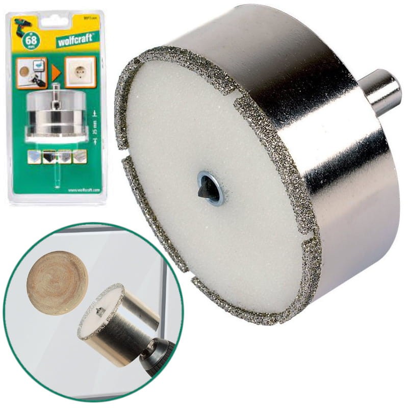 WOLFCRAFT 8911000 Otwornica diamentowa ceramic 68mm