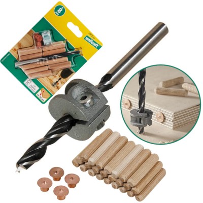 WOLFCRAFT 2917000 Zestaw do połączeń kołkowych 8 mm