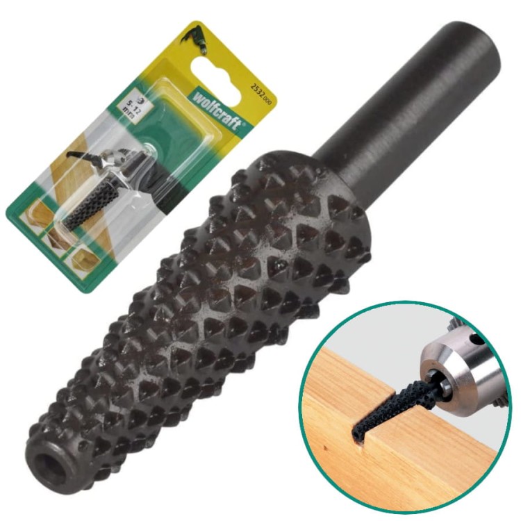 WOLFCRAFT 2532000 Zdzierak stożkowy do drewna ø6-13mm x 35mm