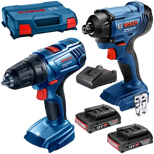 BOSCH Zestaw combo GSR 180-LI + GDR 18V-160 + 2x 2.0Ah