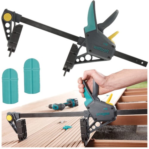 WOLFCRAFT 6985000 Ścisk montażowy do budowy tarasu 450mm