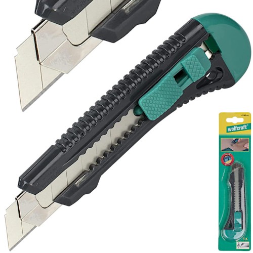 WOLFCRAFT 4146000 nóż z łamanym ostrzem 18 mm