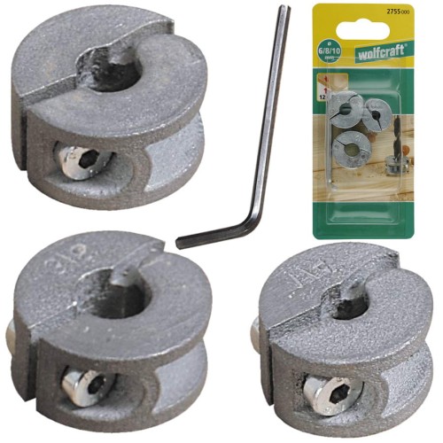 WOLFCRAFT 2755000 ograniczniki do wiercenia 3 sztuki