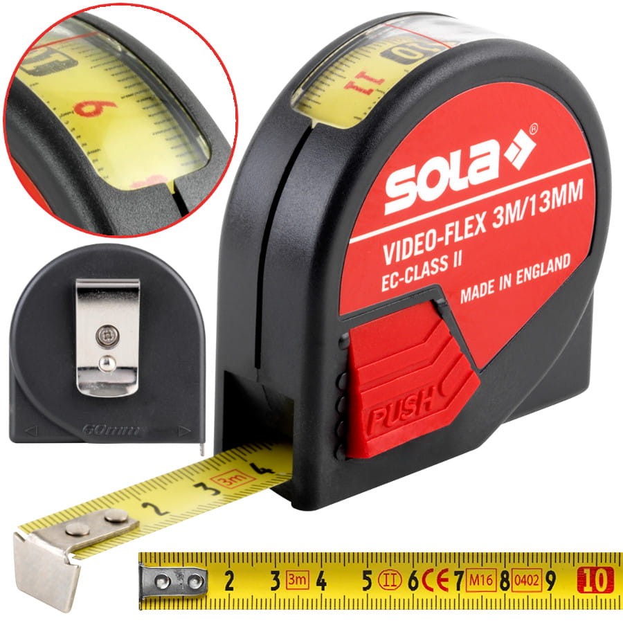 SOLA 50012901 Miara zwijana VIDEO-FLEX VF 3 3m/13mm