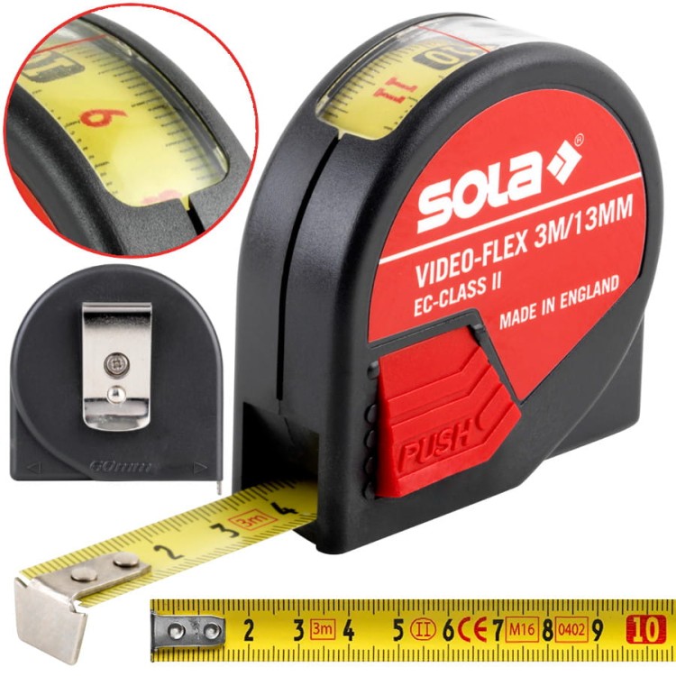 SOLA 50012901 Miara zwijana VIDEO-FLEX VF 3 3m/13mm