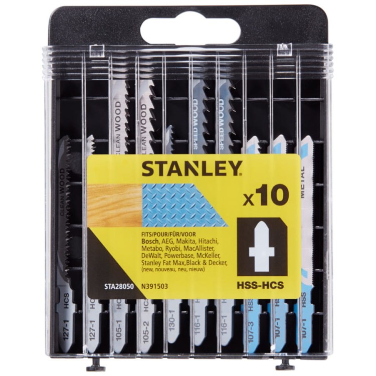Brzeszczoty do wyrzynarek typ T 10szt. STANLEY STA28050