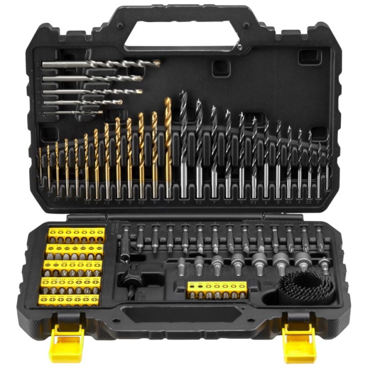 Zestaw bitów i wierteł 100el.