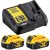 DEWALT DCB115 Ładowarka wielonapięciowa + 2x akumulator DeWalt DCB184