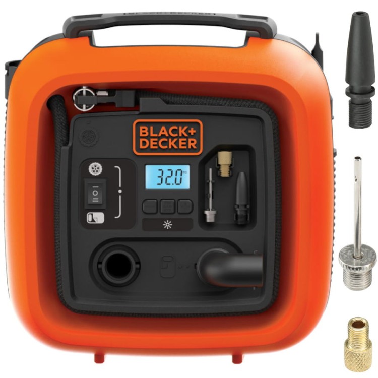 BLACK DECKER ASI400 Kompresor wielofunkcyjny 12V + Akcesoria