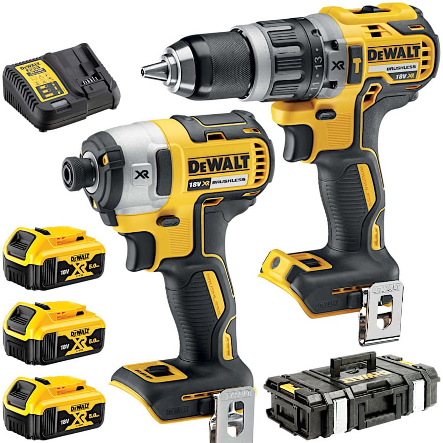 DEWALT DCK266P3 Zestaw DCD796 + DCF887 + 3x 5.0Ah