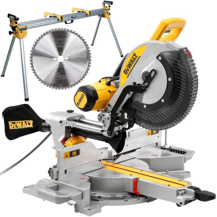 DeWalt DWS780 pilarka ukośnica 305mm 1675W + stół roboczy DE7023