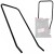 STARMIX SX445137 Rączka do pchania do odkurzaczy ISP TOP BASIC