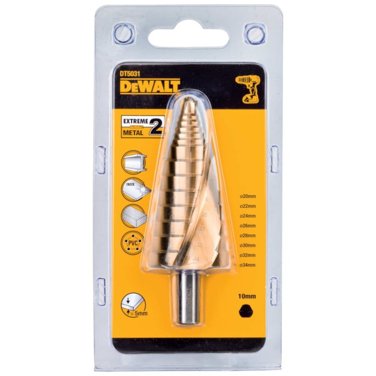 DEWALT DT5031 wiertło do metalu stożkowe Impact 20 - 34 mm