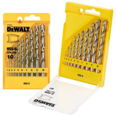DEWALT DT5921 wiertła do metalu HSS-G 10 sztuk