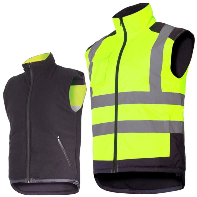 LAHTI PRO  Kamizelka ostrzegawcza ocieplana dwustronnie roz. 2XL